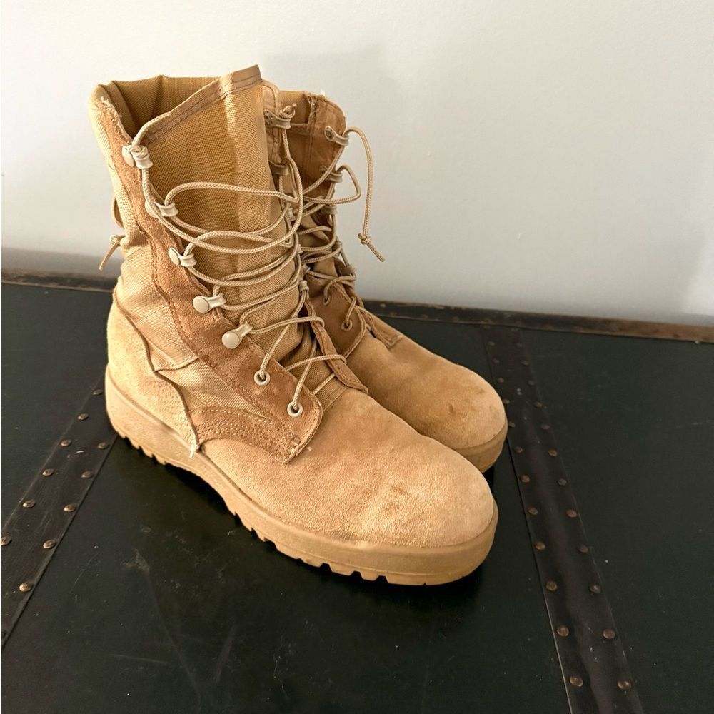 McRae Footwear Military Combat Boots Vibram Men's Size 9.5R Tan